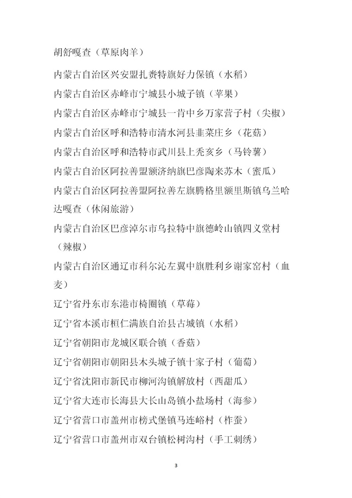 【名單公示】第十一批全國“一村一品”示范村鎮(zhèn)名單公示(圖3) 【名單公示】第十一批全國“一村一品”示范村鎮(zhèn)名單公示(圖3)