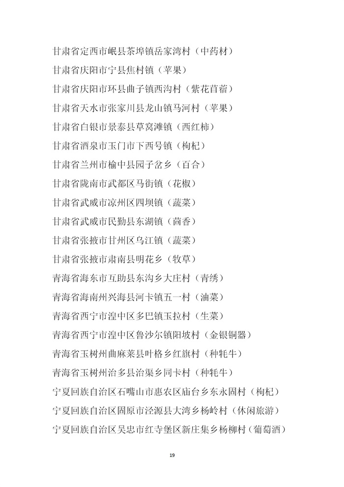 【名單公示】第十一批全國“一村一品”示范村鎮(zhèn)名單公示(圖19) 【名單公示】第十一批全國“一村一品”示范村鎮(zhèn)名單公示(圖19)