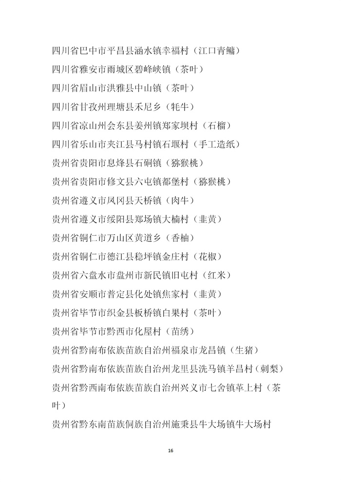 【名單公示】第十一批全國“一村一品”示范村鎮(zhèn)名單公示(圖16) 【名單公示】第十一批全國“一村一品”示范村鎮(zhèn)名單公示(圖16)
