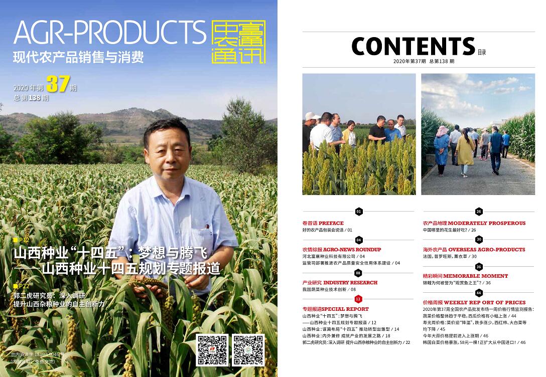 總第138期《現(xiàn)代農(nóng)產(chǎn)品銷售與消費(fèi)》2020年第37期(圖1)