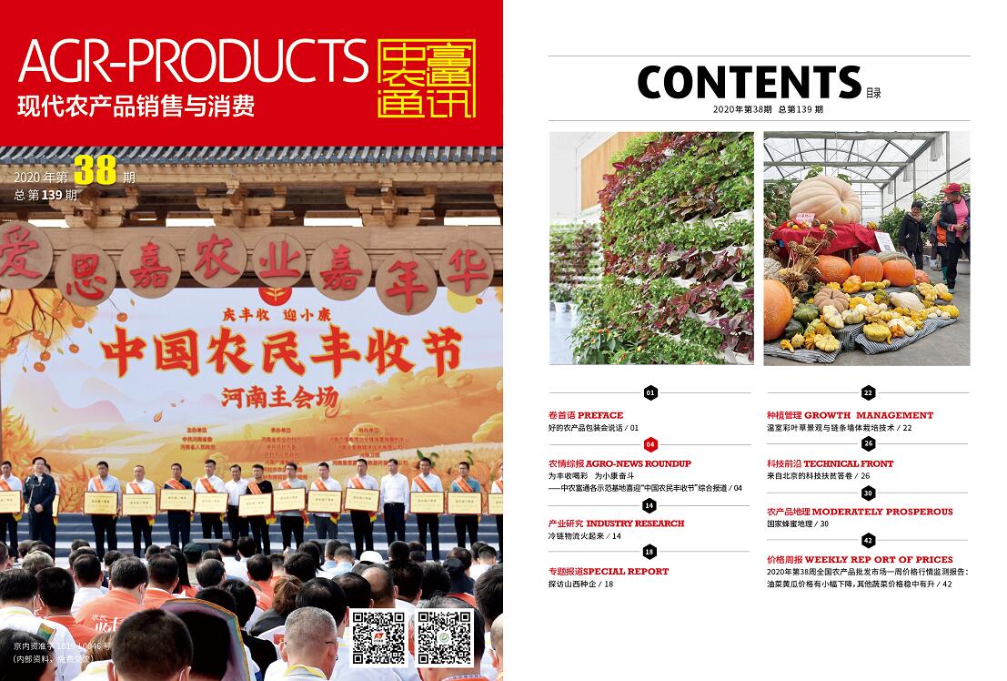總第139期《現(xiàn)代農(nóng)產(chǎn)品銷售與消費》2020年第38期(圖1) 總第139期《現(xiàn)代農(nóng)產(chǎn)品銷售與消費》2020年第38期(圖1)
